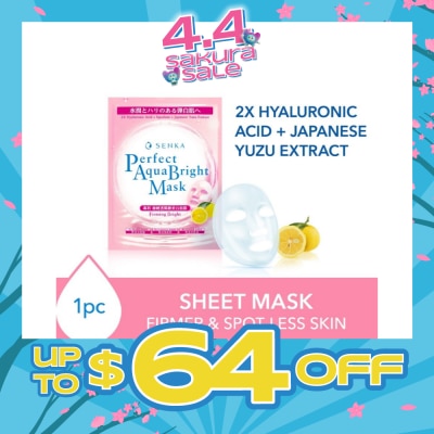 SENKA - Perfect Aqua Bright Mask Firming Bright (For Dull & Ageing Skin) 1s