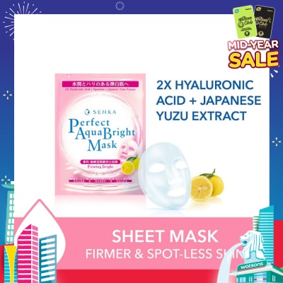 SENKA Perfect Aqua Bright Mask Firming Bright (For Dull & Ageing Skin) 1s