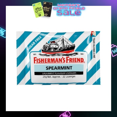 FISHERMAN Lozenges Sugar Free Spearmint (Relieves Minor Sore Throat And Cough) 25g