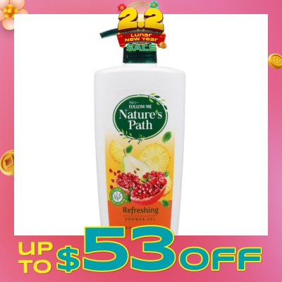 FOLLOW ME Nature's Path Refreshing Shower Gel 650ml