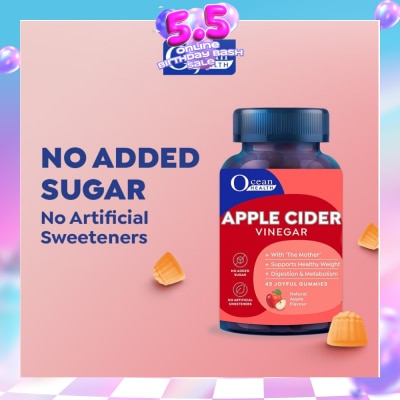 OCEAN HEALTH - Apple Cider Vinegar Gummies Natural Apple Flavour 45s
