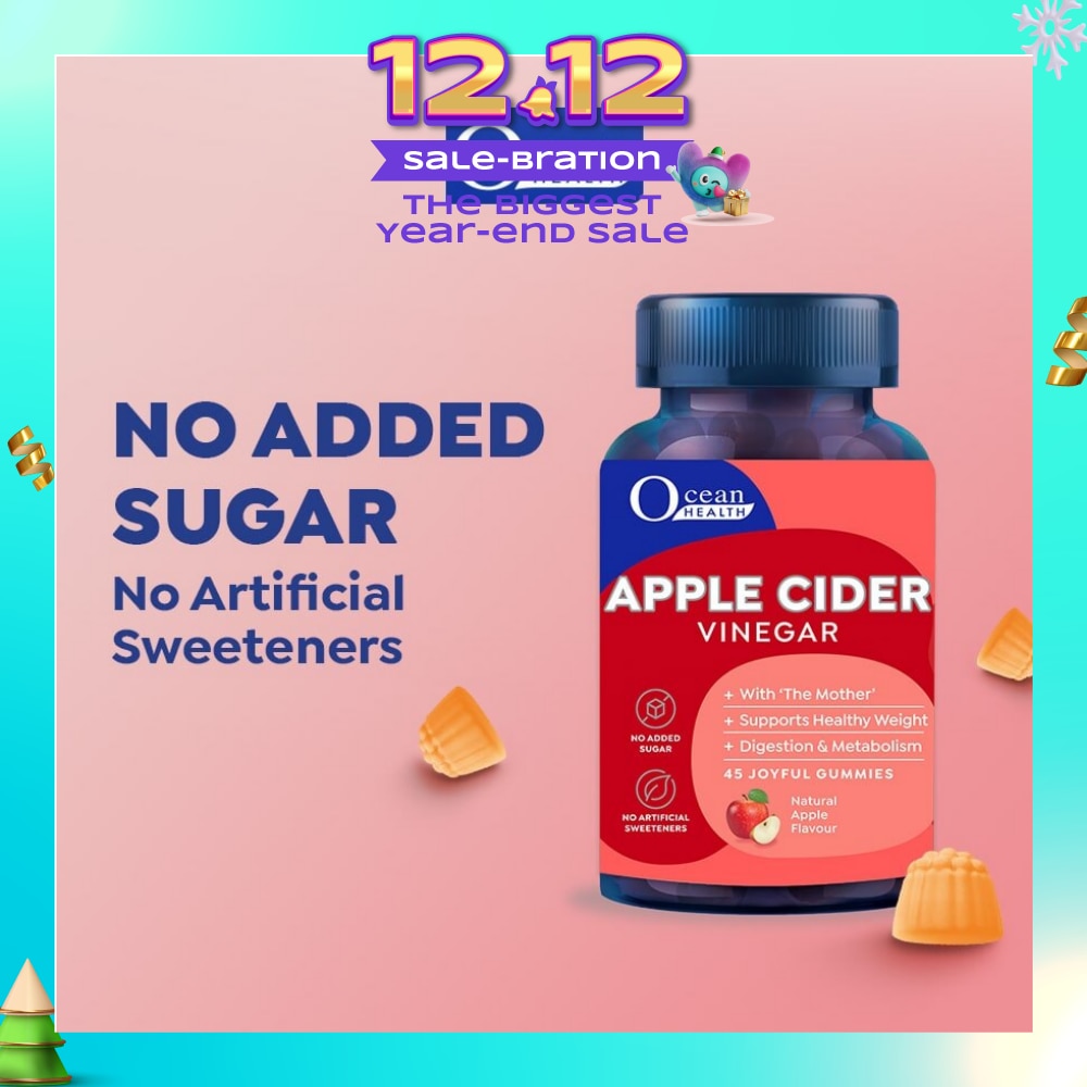 Apple Cider Vinegar Gummies Natural Apple Flavour 45s (Expiry: May`2026)