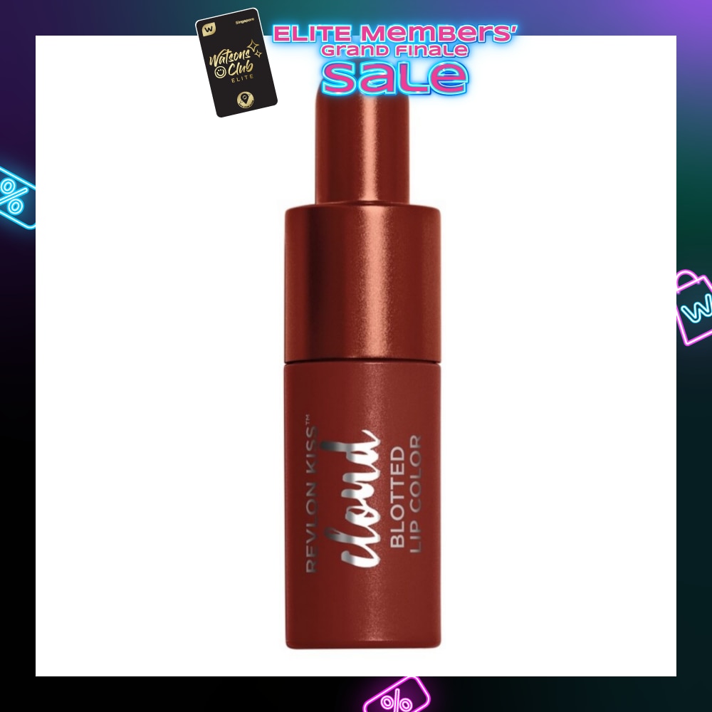 REVLON Kiss Cloud Blotted Lip Color 012 Chocolate Souffle (Expiry: May`2026)