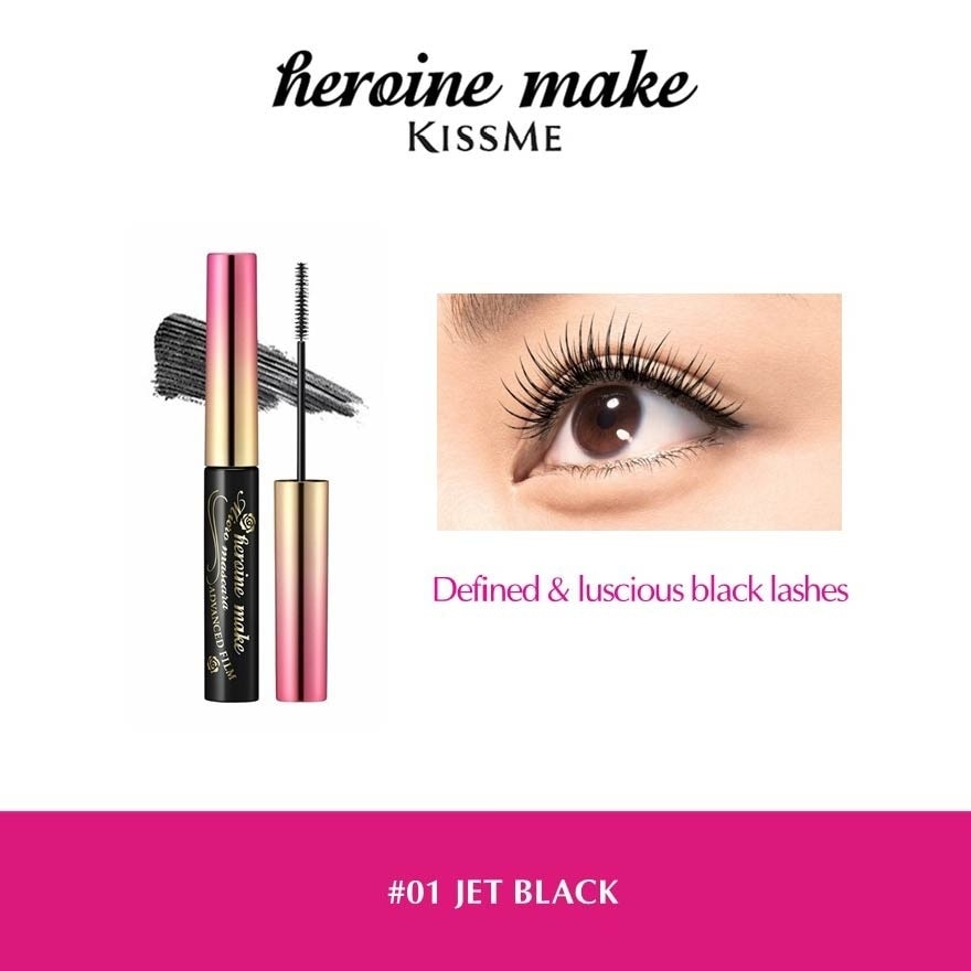 Micro Mascara Advanced Film (01 Jet Black) Water, Sweat And Smudge Resistant, 4.5g