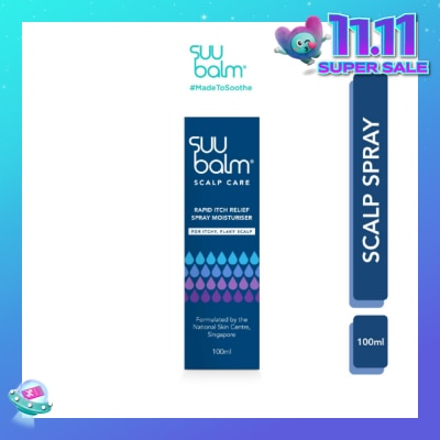 SUU BALM Rapid Itch Relief Scalp Spray Moisturiser 100ml