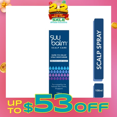 SUU BALM Rapid Itch Relief Scalp Spray Moisturiser 100ml