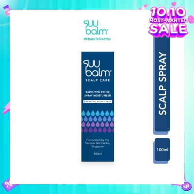 SUU BALM Rapid Itch Relief Scalp Spray Moisturiser 100ml