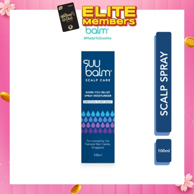 SUU BALM Rapid Itch Relief Scalp Spray Moisturiser 100ml