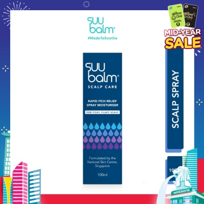 SUU BALM Rapid Itch Relief Scalp Spray Moisturiser 100ml