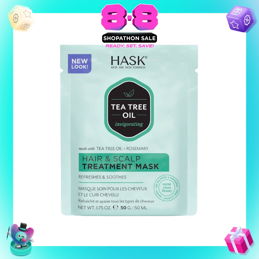 Tea Tree Oil Invigorating With Tea Tree Oil + Rosemary Hair & Scalp Treatment Mask (To Refreshes & Soothes) 50ml