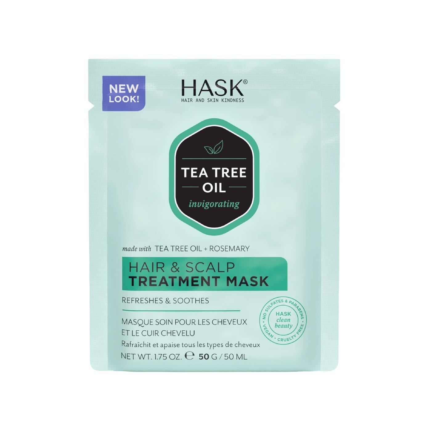 Tea Tree Oil Invigorating With Tea Tree Oil + Rosemary Hair & Scalp Treatment Mask (To Refreshes & Soothes) 50ml