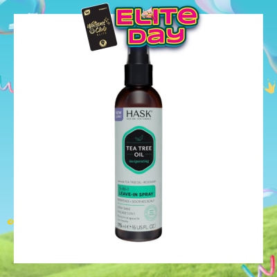 HASK - Tea Tree Oil Invigorating 5-In-1 Leave-In Spray (To Refreshes + Soothes Scalp) 175ml