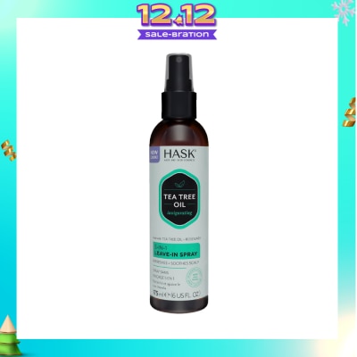 HASK Tea Tree Oil Invigorating 5-In-1 Leave-In Spray (To Refreshes + Soothes Scalp) 175ml