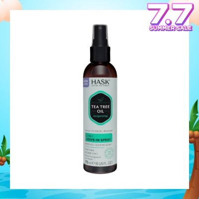 HASK Tea Tree Oil Invigorating 5-In-1 Leave-In Spray (To Refreshes + Soothes Scalp) 175ml
