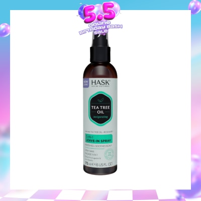 HASK - Tea Tree Oil Invigorating 5-In-1 Leave-In Spray (To Refreshes + Soothes Scalp) 175ml