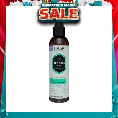 HASK - Tea Tree Oil Invigorating 5-In-1 Leave-In Spray (To Refreshes + Soothes Scalp) 175ml