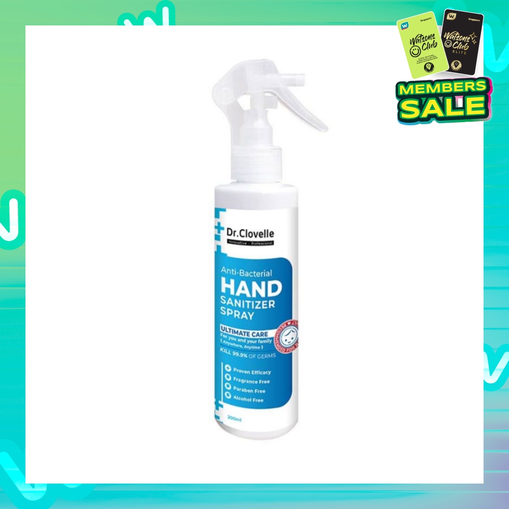 Anti Bacteria Hand Sanitizer Spray  (Suitable Use for Baby Kids and Elderly) 200ml