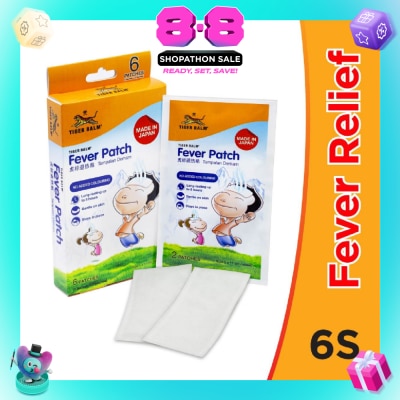 TIGER BALM - Fever Patch (Long Lasting + Gentle on Skin) 6s