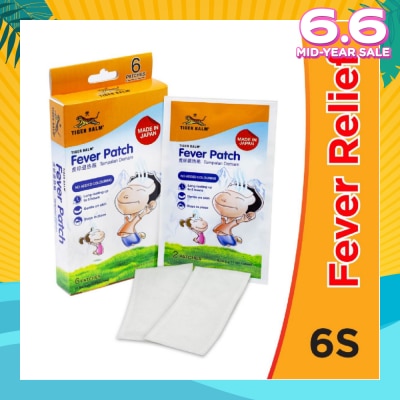 TIGER BALM Fever Patch (Long Lasting + Gentle on Skin) 6s