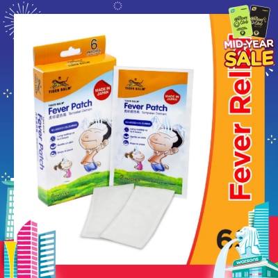 TIGER BALM Fever Patch (Long Lasting + Gentle on Skin) 6s