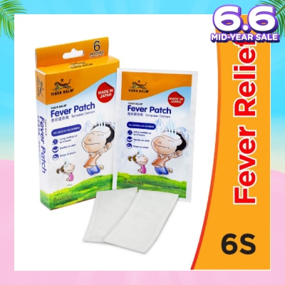 TIGER BALM Fever Patch (Long Lasting + Gentle on Skin) 6s