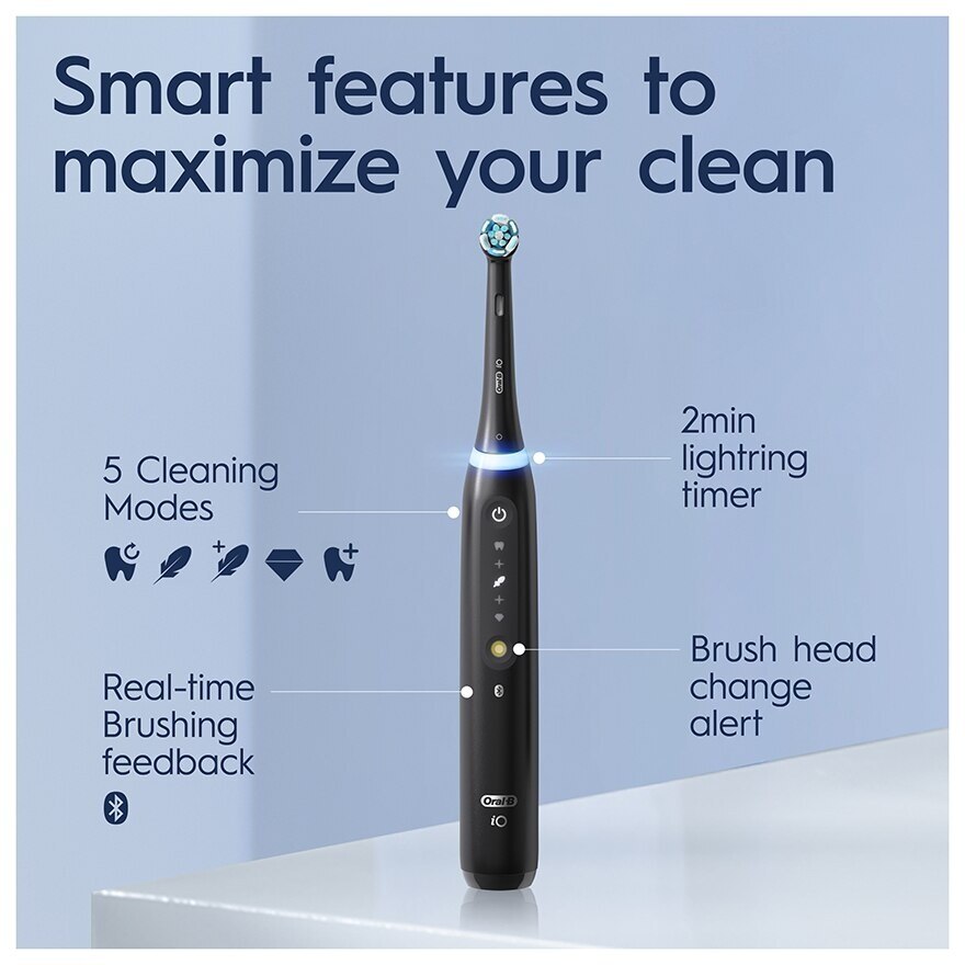 ORAL-B iO Series 5 Electric Toothbrush Black Bluetooth Ultimate