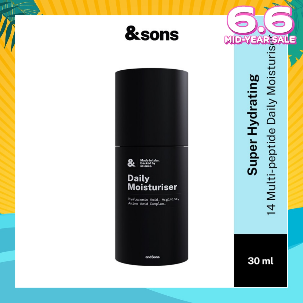 Super Hydrating 14 Peptide Daily Moisturiser (Made For Men's Skin) 30ml (Expiry: Feb`2026)