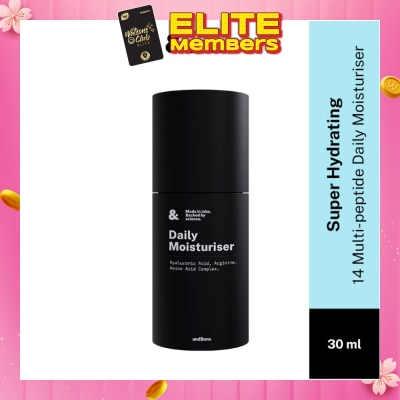 ANDSONS Super Hydrating 14 Peptide Daily Moisturiser (Made For Men's Skin) 30ml (Expiry: Feb`2026)