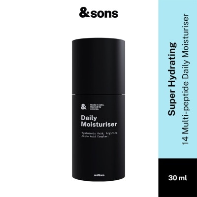 ANDSONS Super Hydrating 14 Peptide Daily Moisturiser (Made For Men's Skin) 30ml