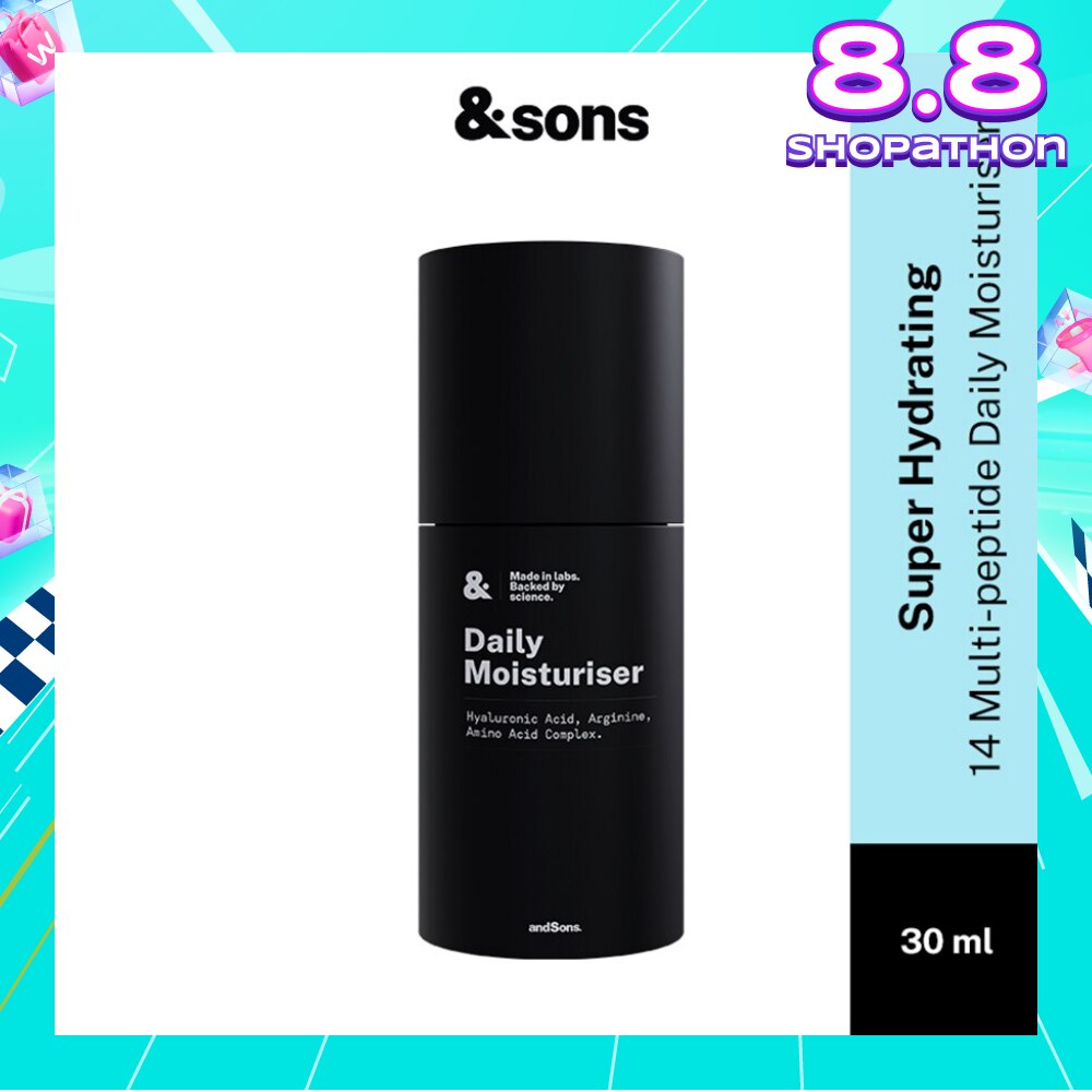 Super Hydrating 14 Peptide Daily Moisturiser (Made For Men's Skin) 30ml (Expiry: Feb`2026)