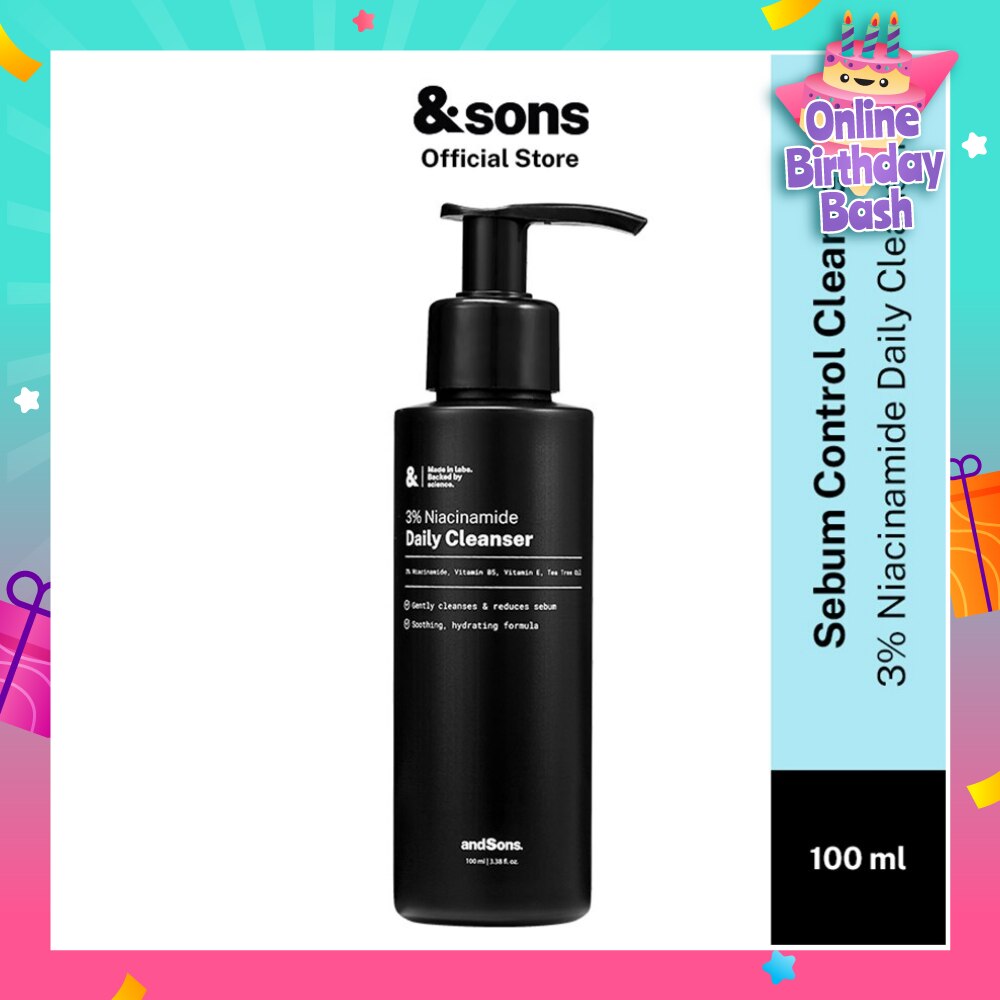 Oil Control 3% Niacinamide Daily Cleanser (Made For Men's Skin) 100ml