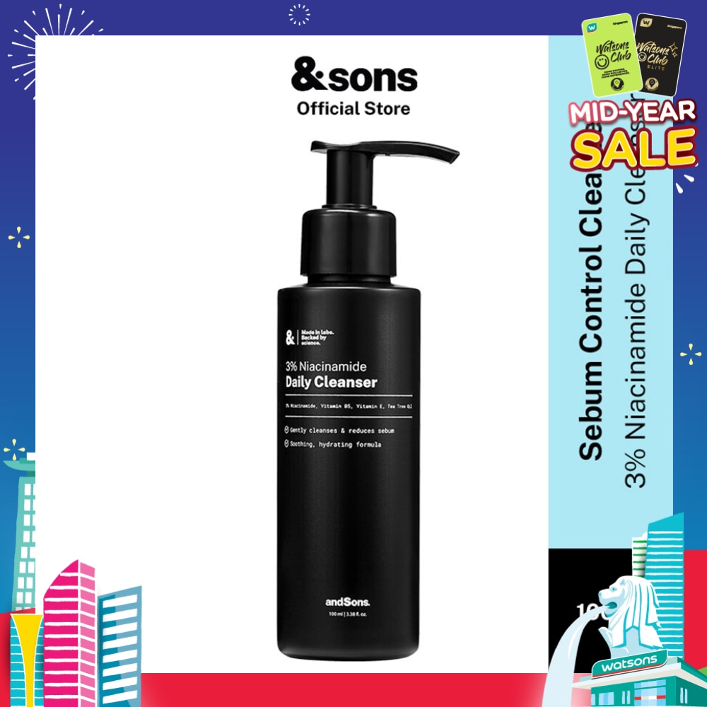 Oil Control 3% Niacinamide Daily Cleanser (Made For Men's Skin) 100ml