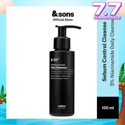 ANDSONS Oil Control 3% Niacinamide Daily Cleanser (Made For Men's Skin) 100ml