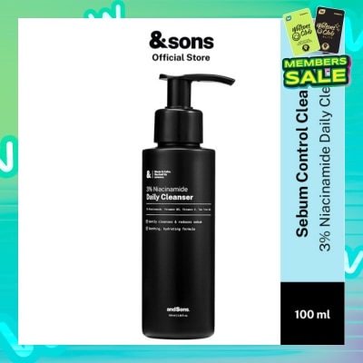ANDSONS Oil Control 3% Niacinamide Daily Cleanser (Made For Men's Skin) 100ml