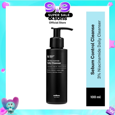 ANDSONS - Oil Control 3% Niacinamide Daily Cleanser (Made For Men's Skin) 100ml image