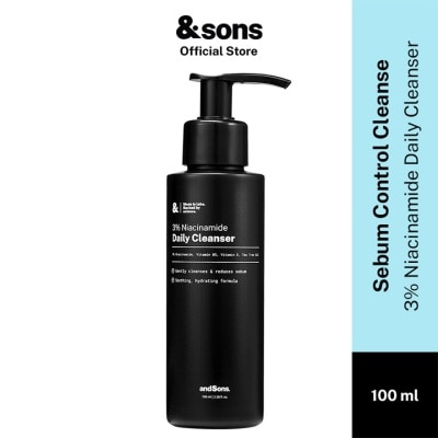 ANDSONS Oil Control 3% Niacinamide Daily Cleanser (Made For Men's Skin) 100ml