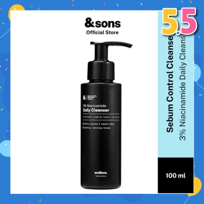 ANDSONS Oil Control 3% Niacinamide Daily Cleanser (Made For Men's Skin) 100ml