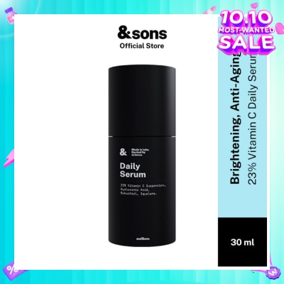 ANDSONS Brightening 23% Ascorbic Acid Anti Ageing Serum (Made For Men's Skin) 30ml (Expiry: Feb`2026)