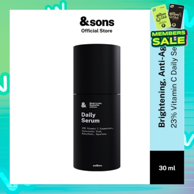 ANDSONS Brightening 23% Ascorbic Acid Anti Ageing Serum (Made For Men's Skin) 30ml (Expiry: Feb`2026)