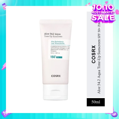 COSRX Aloe 54.2 Aqua Tone-Up Sunscreen SPF50+ PA++++ 50ml (Expiry: Jul`2026)