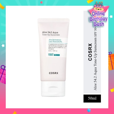 COSRX Aloe 54.2 Aqua Tone-Up Sunscreen SPF50+ PA++++ 50ml