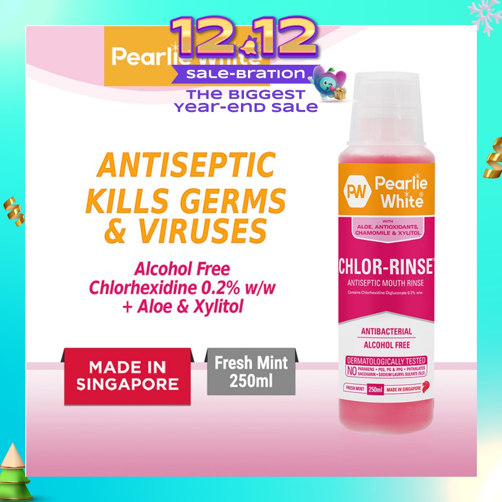 Chlor-Rinse Antiseptic Mouth Rinse (Helps Relieve and Soothe Oral Discomfort) 250ml