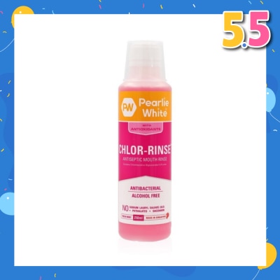 PEARLIE WHITE® Chlor-Rinse Antiseptic Mouth Rinse (Helps Relieve and Soothe Oral Discomfort) 250ml