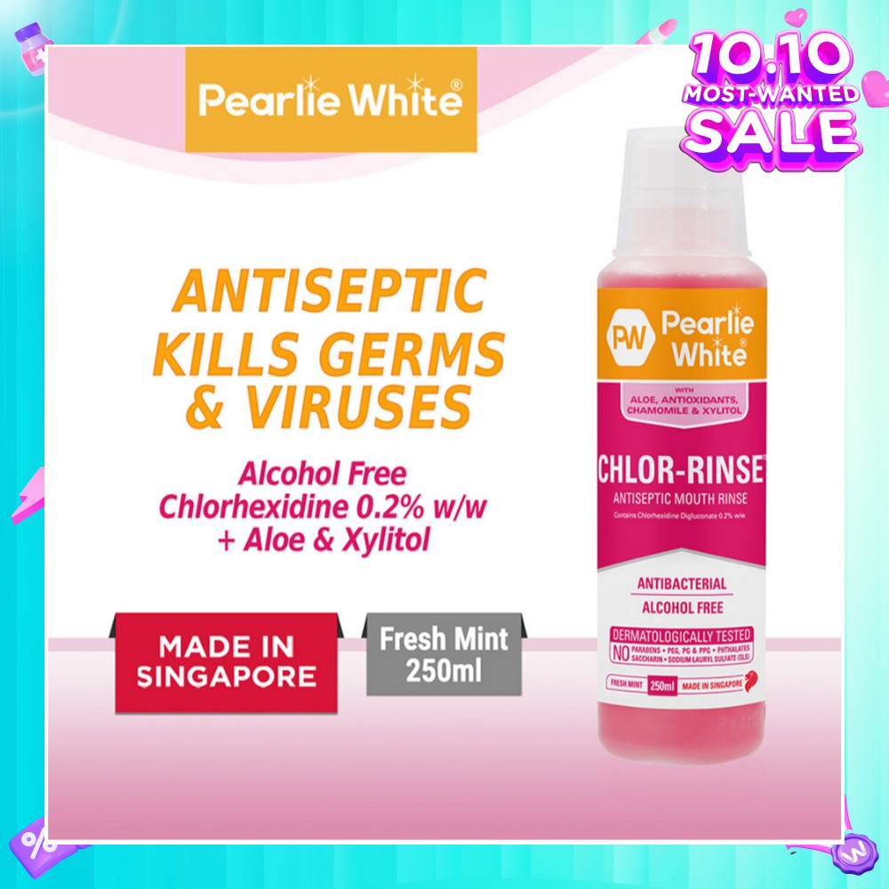 Chlor-Rinse Antiseptic Mouth Rinse (Helps Relieve and Soothe Oral Discomfort) 250ml