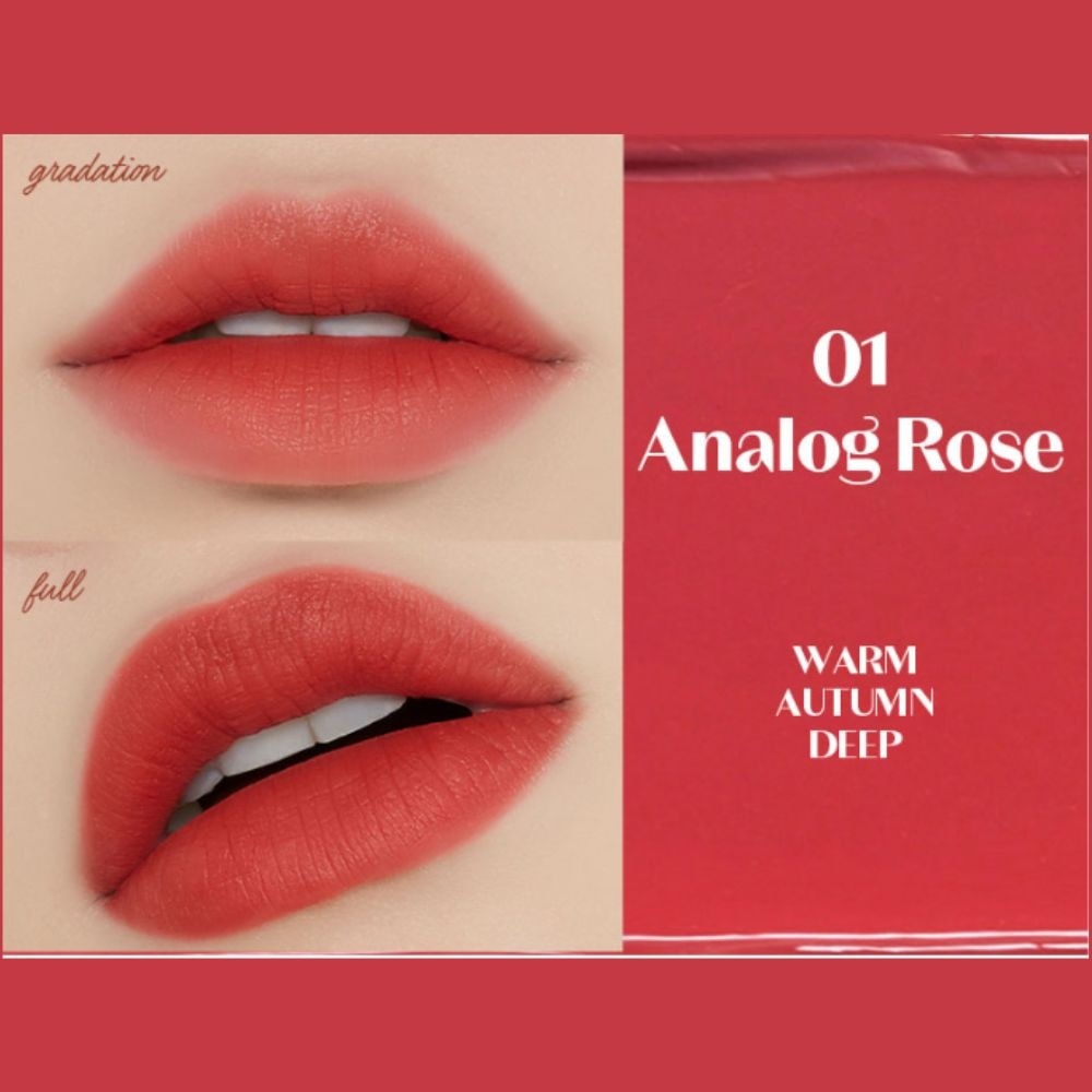 Fixing Tint 01 Analog Rose (Long Lasting, Non-Drying & Ultra Thin Formula) 1s