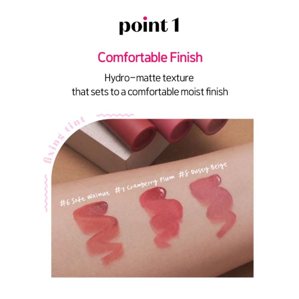 Fixing Tint 01 Analog Rose (Long Lasting, Non-Drying & Ultra Thin Formula) 1s