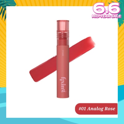 ETUDE Fixing Tint 01 Analog Rose (Long Lasting, Non-Drying & Ultra Thin Formula) 1s