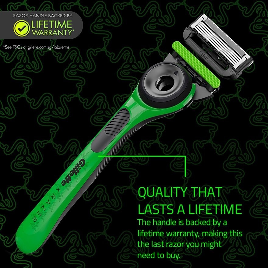 Labs Razer Limited Edition Exfoliating Bar Razor with 1 Handle + Razor Blade Refill 2s + Premium Magnetic Stand 1s