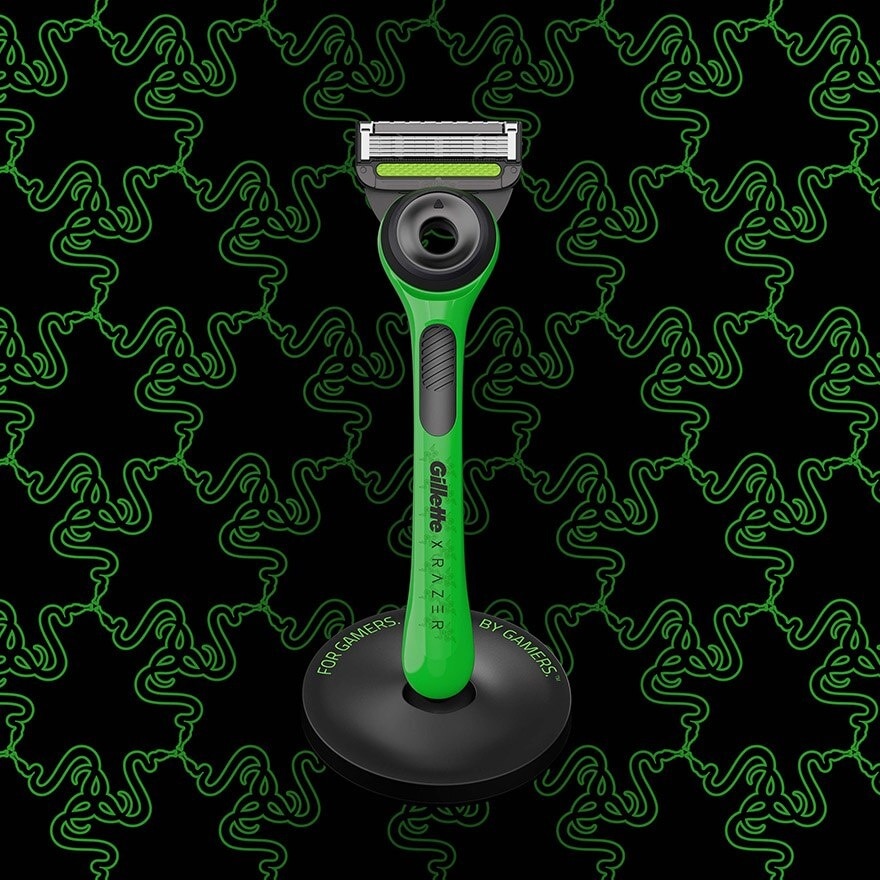 Labs Razer Limited Edition Exfoliating Bar Razor with 1 Handle + Razor Blade Refill 2s + Premium Magnetic Stand 1s