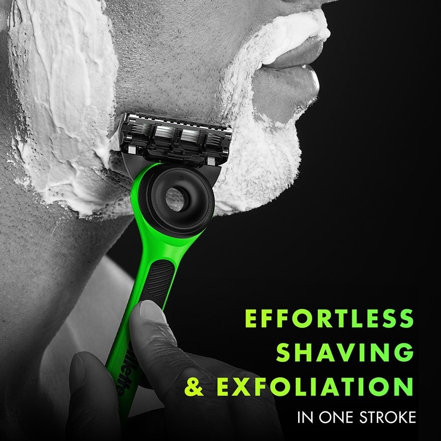 Labs Razer Limited Edition Exfoliating Bar Razor with 1 Handle + Razor Blade Refill 2s + Premium Magnetic Stand 1s